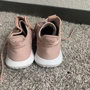 Tan adidas sneakers